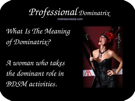 what does dominatrix mean